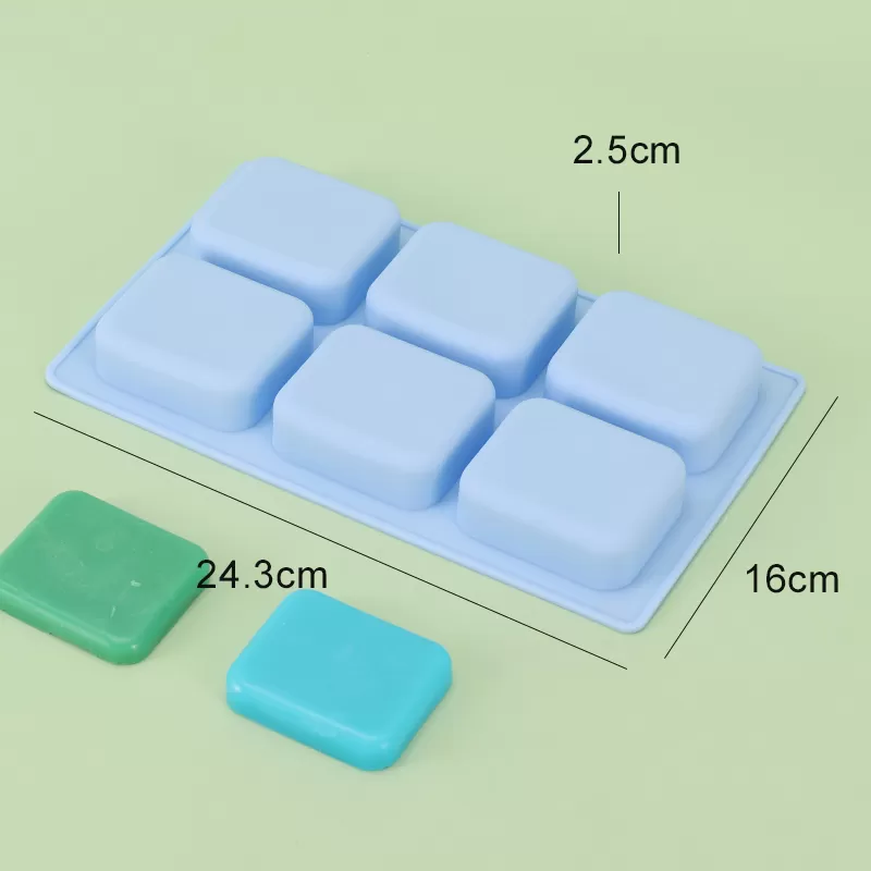 YH-611 Silicone 6-Hole Cake Mold