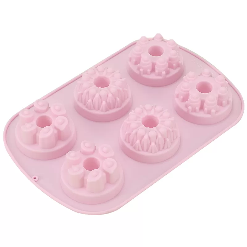 YH-535 Silicone 6-Hole Cake Mold