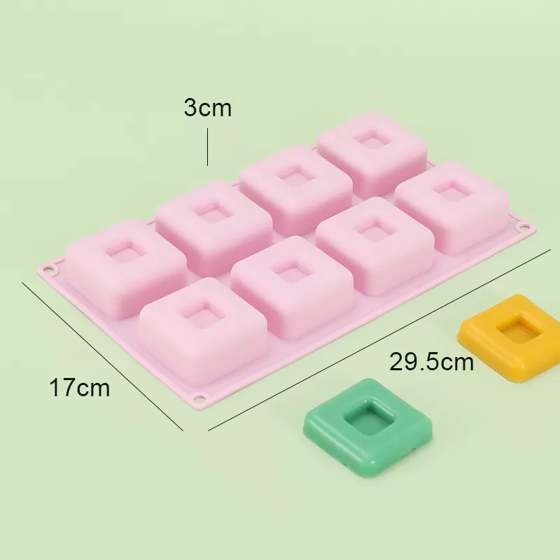 YH-397 Silicone 8-Hole Cake Mold