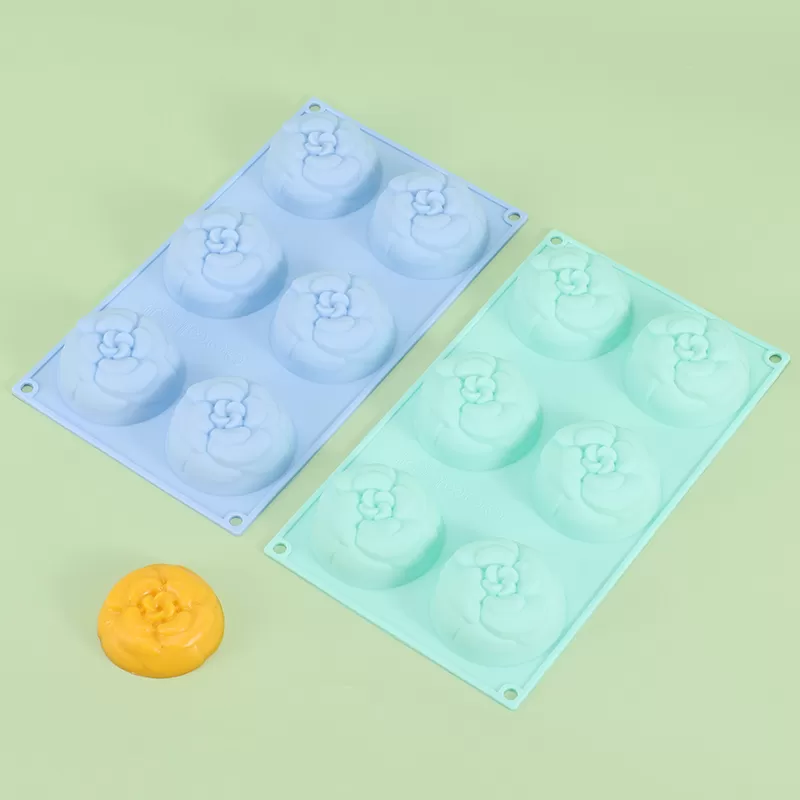 YH-407 Silicone 6-Hole Cake Mold