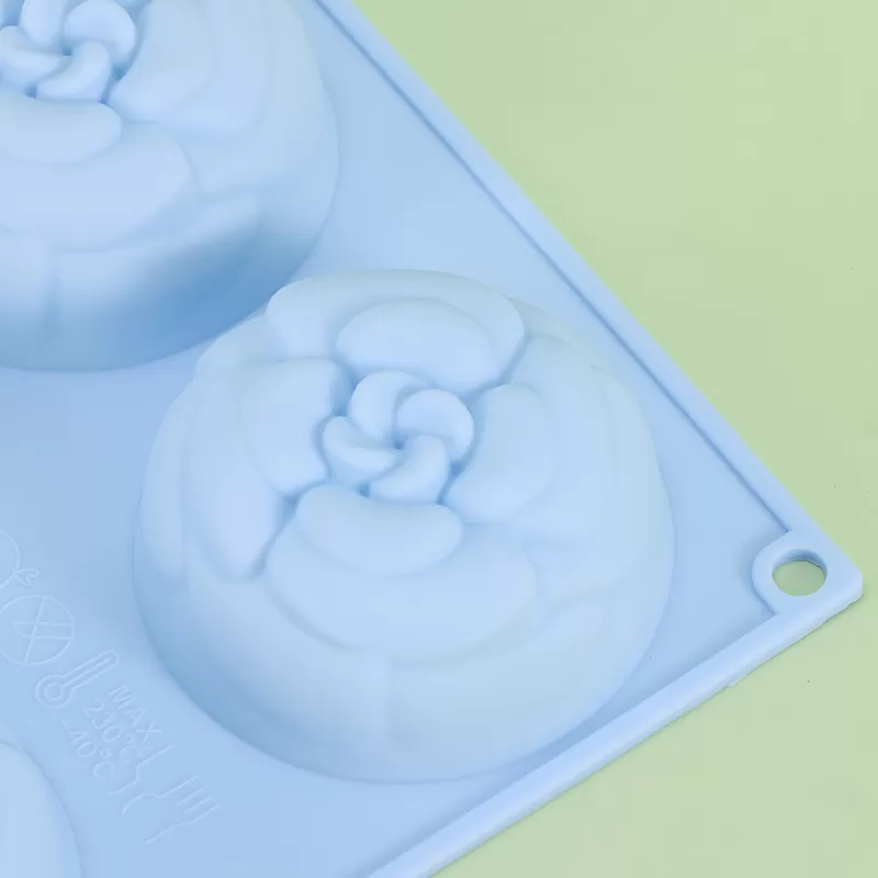 YH-407 Silicone 6-Hole Cake Mold