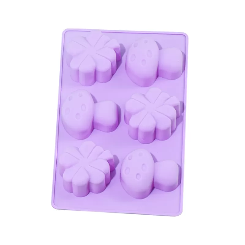 YH-445 Silicone 6-Hole Cake Mold