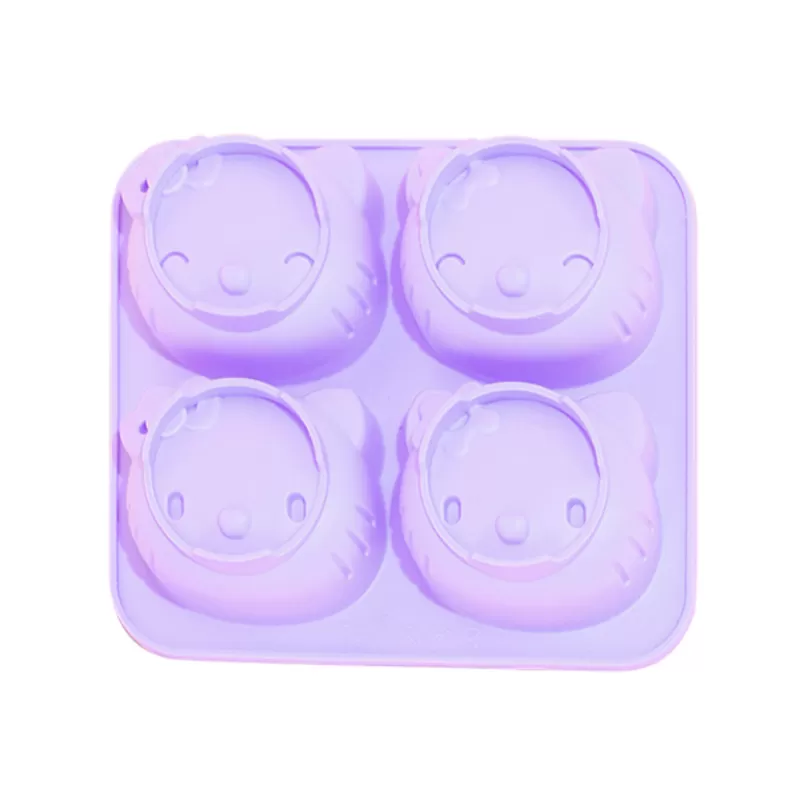 YH-607 Silicone 4-Hole Cake Mold