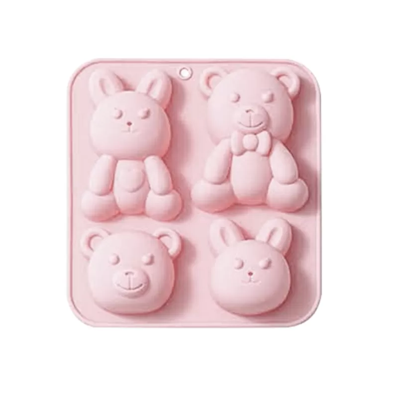 YH-944 Silicone 4-Hole Cake Mold