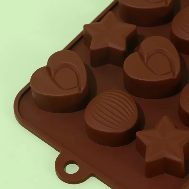 YH-523 Silicone 15-Hole Chocolate Mold