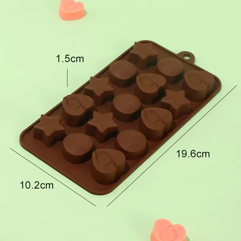 YH-523 Silicone 15-Hole Chocolate Mold