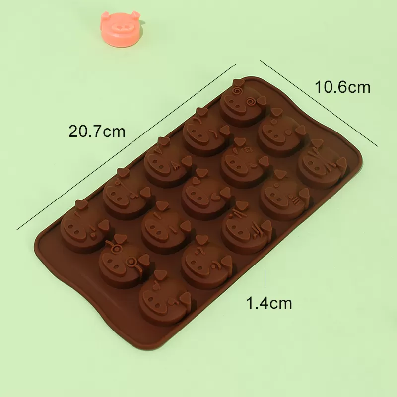 YH-576 Silicone 15-Hole Chocolate Mold